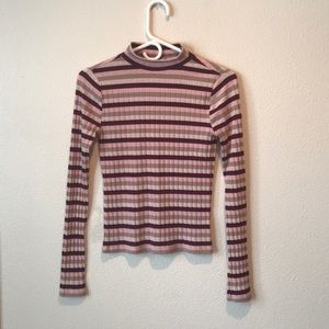 Forever 21 short striped long sleeve